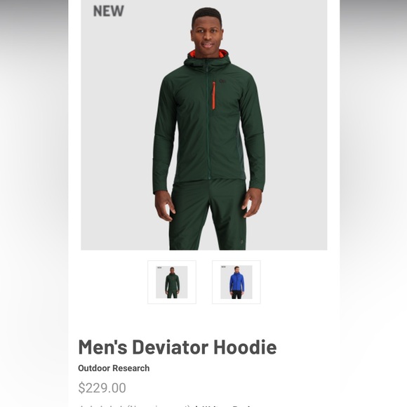 Outdoor research Men's Deviator Hoodie size XXL,new without tag never use orworn - Picture 3 of 14